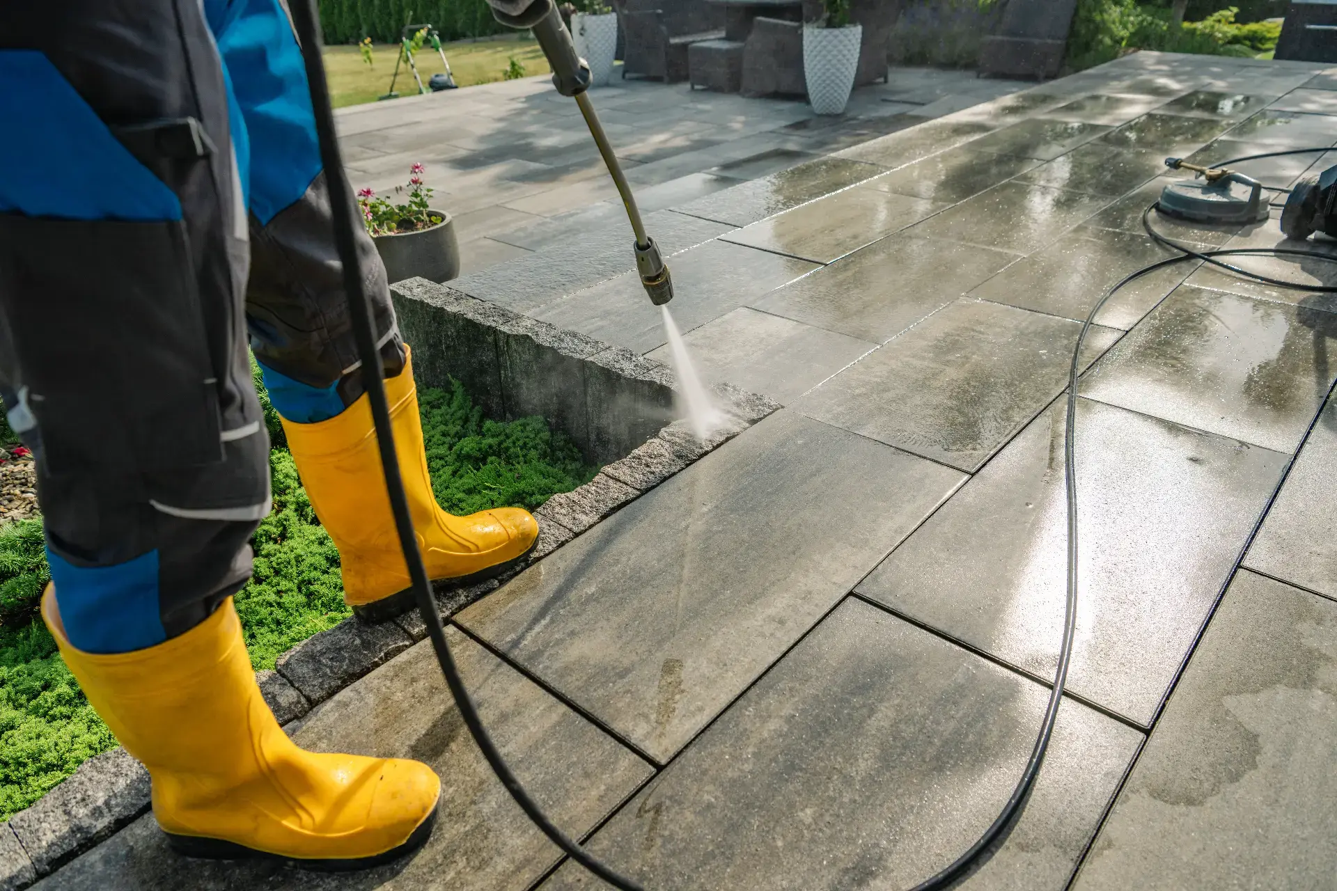 Power washing service in Connecticut by SG Painting LLC